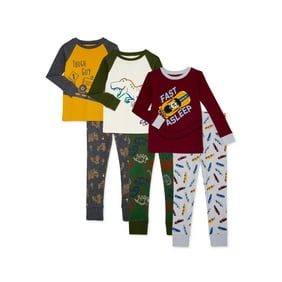 Disney Little Boys Red Blue Jake The Pirate Cartoon 3 Pc Pajama Set 2T-4T